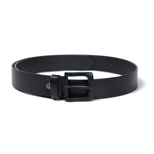 Cedarlof Premium Full-Grain Black Leather Belt – Matte Black Buckle | Luxury Men’s Classic Everyday Belt